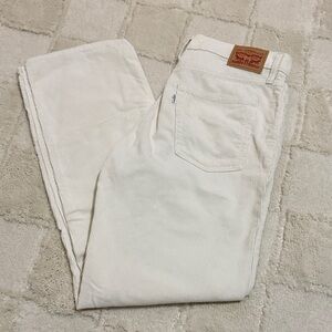 Levi's Cream Corduroy Pants